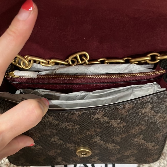 Coach Beat Shoulder Bag 18 With Horse And Carriage Print 4603 - Picture 14 of 17